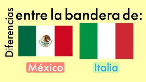 Cual Es La Diferencia Entre La Bandera Italiana Y Mexicana